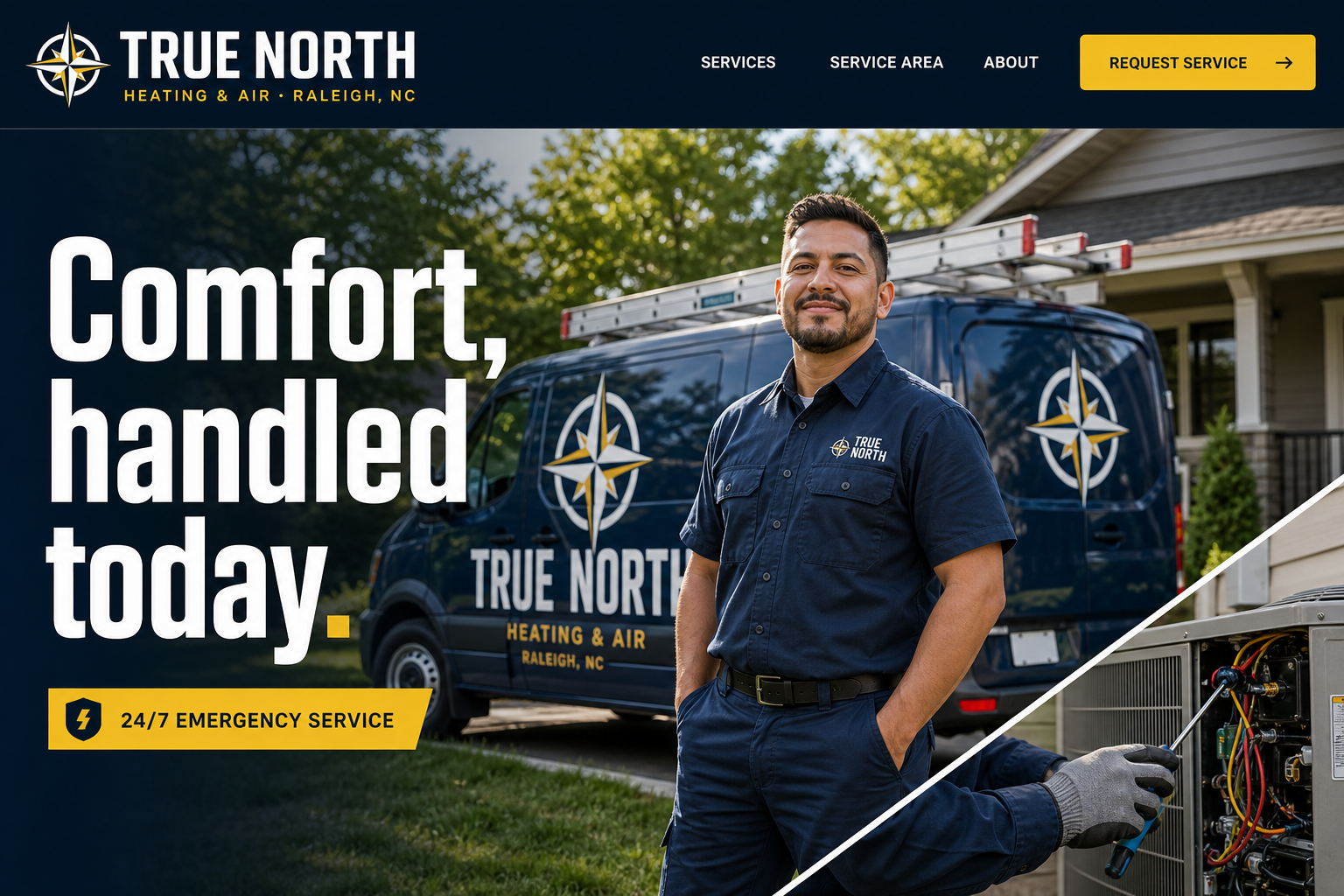 TRUE NORTH website concept