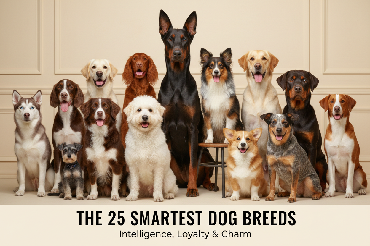 Smartest dog breeds ranked 25 to 1